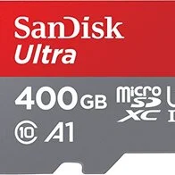 SanDisk Ultra Tarjeta de memoria microSDXC con adaptador SD, hasta 100 MB/s, rendimiento de apps A1, Clase 10, U1, 400 GB