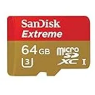 SanDisk Extreme Tarjeta de Memoria microSDXC de 64 GB (hasta 90 MB/s, Clase 10 U3)