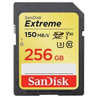 SanDisk Extreme - Tarjeta de Memoria SD UHS-I, 256 GB, hasta 150MB/s
