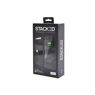 iPhone 6/6S Stack Pack (Black) - Magnetic Wireless Charging Receiver Case, Removeable Battery Pack, Wall Charger