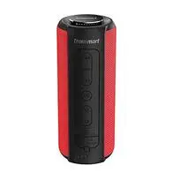 Tronsmart T6 Plus Altavoces Bluetooth 40W, Altavoz Portatiles Waterproof IPX6 con Powerbank, 15 Horas de Reproducción, Sonido Estéreo, Efecto de Triple Bajo, Speaker Bluetooth 5.0 - Rojo