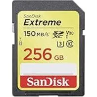 SanDisk Extreme - Tarjeta de Memoria SD UHS-I, 256 GB, hasta 150MB/s