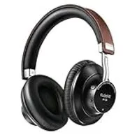 AudioMX Cascos Inalámbricos Bluetooth Auriculares Diadema con Micrófono Incorprado Bluetooth 4.1 apt-X, Dura 20 Horas (Negro)