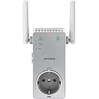 Netgear EX3800 Repetidor WiFi AC750, Amplificador WiFi Doble Banda, Toma de Enchufe, Puerto LAN Gigabit, compatibilidad Universal, Gris/Blanco, AC750 + Enchufe