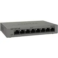 Netgear GS308 Switch 8 Puertos 10/100/100, Switch Gigabit Unmanaged, Switch ethernet de sobremesa, Caja de Metal sin Ventilador