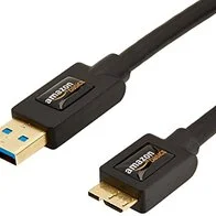 Amazon Basics Micro USB to USB-A 3.0 Charger Cable, 4.8Gbps High-Speed with Gold-Plated Plugs, 3 Foot, Black