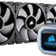 Corsair Hydro Series H150i PRO Refrigerador Líquido de CPU , Radiador de 360 mm, Tres Ventiladores PWM de 120 mm Serie ML, Iluminación RGB, Compatible con Intel 115x / 2066 y AMD AM4, Negro