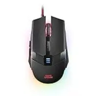 Mars Gaming MM116, Ratón Gaming para PC (3200 DPI, RGB flow, 6 Botones, Ambidiestro), USB, Negro