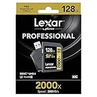 Lexar Professional - Tarjeta de memoria 2000x SDXC de 128 GB