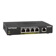 Netgear GS305P Switch Gigabit 5 puertos 10/100/100, 4 puertos PoE de 55W, Switch ethernet, montaje de sobremesa, caja de metal sin ventilador
