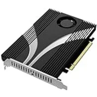 SABRENT Tarjeta adaptadora de 4 Unidades SSD NVMe a PCIe 4.0 X 16 con enfriamiento Activo [EC-P4BF]