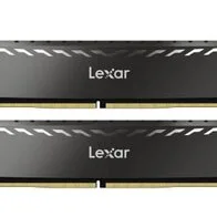 Lexar THOR Memoria RAM DDR4 32GB Kit (16GB x 2) 3200 MHz, DRAM 288-Pin UDIMM PC Memoria, XMP 2.0 Memoria de Alto Rendimiento, CL16-18-18-38, 1.35V (LD4BU016G-R3200GDXG), Gris oscuro