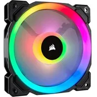 Corsair LL Series LL120 - Ventilador RGB LED PWM con Doble Bucle de Luz de 120 mm - Paquete Individual - Negro