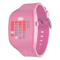 Binary The One Ibiza Ride - Reloj digital unisex de cuarzo con correa de goma rosa - sumergible a 30 metros