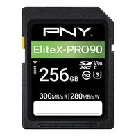 PNY Tarjeta de Memoria SD 256GB EliteX-Pro 90 Clase 10 U3 V90 UHS-II