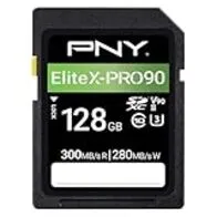 PNY Tarjeta de Memoria SD 128GB EliteX-Pro 90 Clase 10 U3 V90 UHS-II