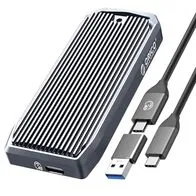 ORICO Carcasa 40Gbps M.2 NVMe SSD Type C Caja,hasta 2700mb/s para 2280 M-Key NVMe PCIe SSD,Compatible con Thunderbolt 3/4 USB 3.2/3.1/3.0/ Protocolo de Transferencia -Aluminio M2V01