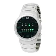 Binary THE ONE SAMUI MOON SM102G2 - Reloj digital de caballero de cuarzo con correa de acero inoxidable plateada - sumergible a 30 metros