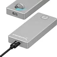 SABRENT Carcasa M.2 MVMe SSD Thunderbolt 3 | Velocidades hasta 1600MBps | Llave M 2280 SSD | Instalación sin Herramientas | Soporta UASP Y T.R.I.M [EC-T3NS]