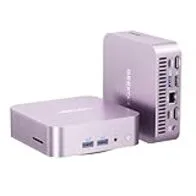 GEEKOM A6 Aurora Edition Mini PC con AMD Ryzen 7 6800H | El Único Galardonado con Premio Europeo de Hardware | 16GB DDR5(DDR Ampliable, No LPDDR Bloqueada) y 1TB SSD | Lector SD | Ideal para Oficina