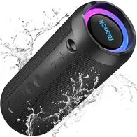 RIENOK Altavoz Bluetooth 5.3 Altavoz Inalámbrico Portátil Impermeable IPX7, Bass, Sonido Estéreo, Apoya Micro SD AUX