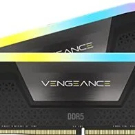 Corsair VENGEANCE RGB DDR5 32GB (2x16GB) 6200Mhz C36 Memoria per Desktop (Regulación de Voltaje a Bordo, perfiles XMP 3.0 Personalizados, Factor de Forma Compacto, Optimizadas para Intel) Negro