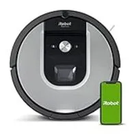 iRobot Roomba 960 Robot Aspirador, Succión 5 Veces Superior, Cepillos de Goma Antienredos, Sensores Dirt Detect, WiFi, Programable por App, Compatible Alexa, Gris