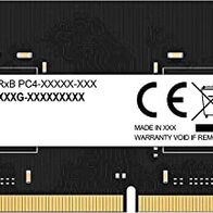 Lexar SODIMM DDR4 RAM 8 GB 3200 MHz, 260-Pin SO-DIMM PC Memoria, SODIMM para Portátil, SO-DIMM de alto Rendimiento, Memoria para Ordenador Portátil (LD4AS008G-B3200GSST)