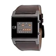 Binary THE ONE Kerala Trance KT1109R1 - Reloj digital de caballero de cuarzo con correa de piel marrón - sumergible a 30 metros