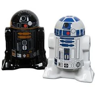 Star Wars Droid Salt and Pepper Shakers - Ceramic R2-D2 and R2Q5 - Add a little Star Wars to every Meal