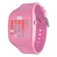 Binary The One Ibiza Ride - Reloj digital unisex de cuarzo con correa de goma rosa - sumergible a 30 metros