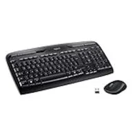 Logitech MK330 Combo Teclado y Ratón Inalámbrico para Windows, 2.4 GHz con Receptor USB, Ratón Inalámbrico Portátil, Teclas Multimedia, PC/Portátil, Disposición QWERTY Español, Negro