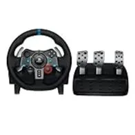 Logitech G G29, Driving Force Volante de Carreras y Pedales, Force Feedback, Aluminio Anodizado, Palancas de Cambio, USB 2.0/Alámbrico, PS4, PS3, Window 10.81, Windows 8, Windows 7, Mac OS - Negro